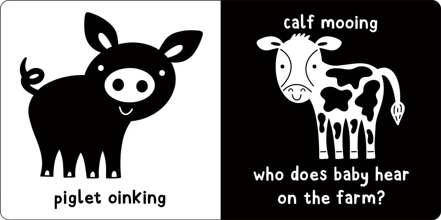 What Does Baby See? Baby Animals - A First High Contrast Book