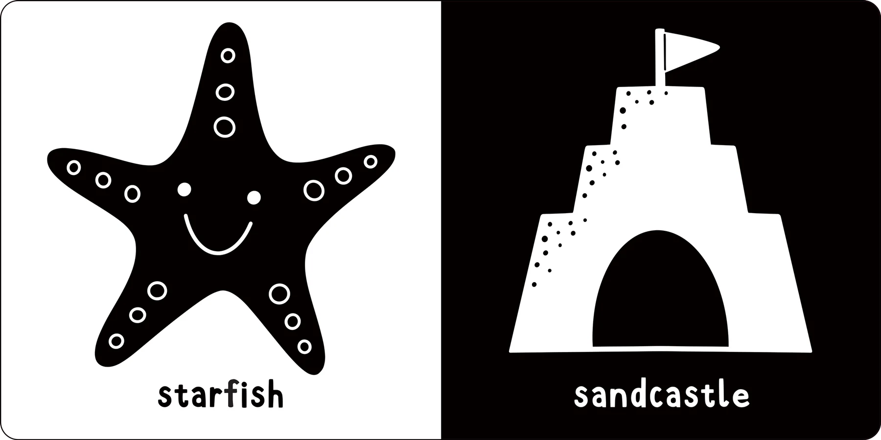 What Does Baby See? At The Sea - A First High Contrast Book