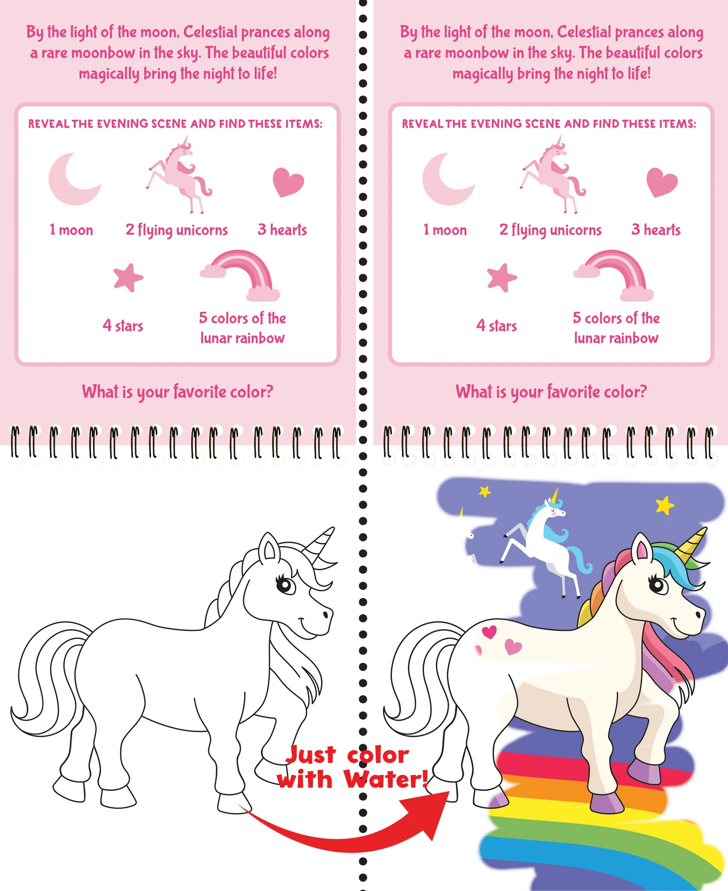 Color With Water Unicorns