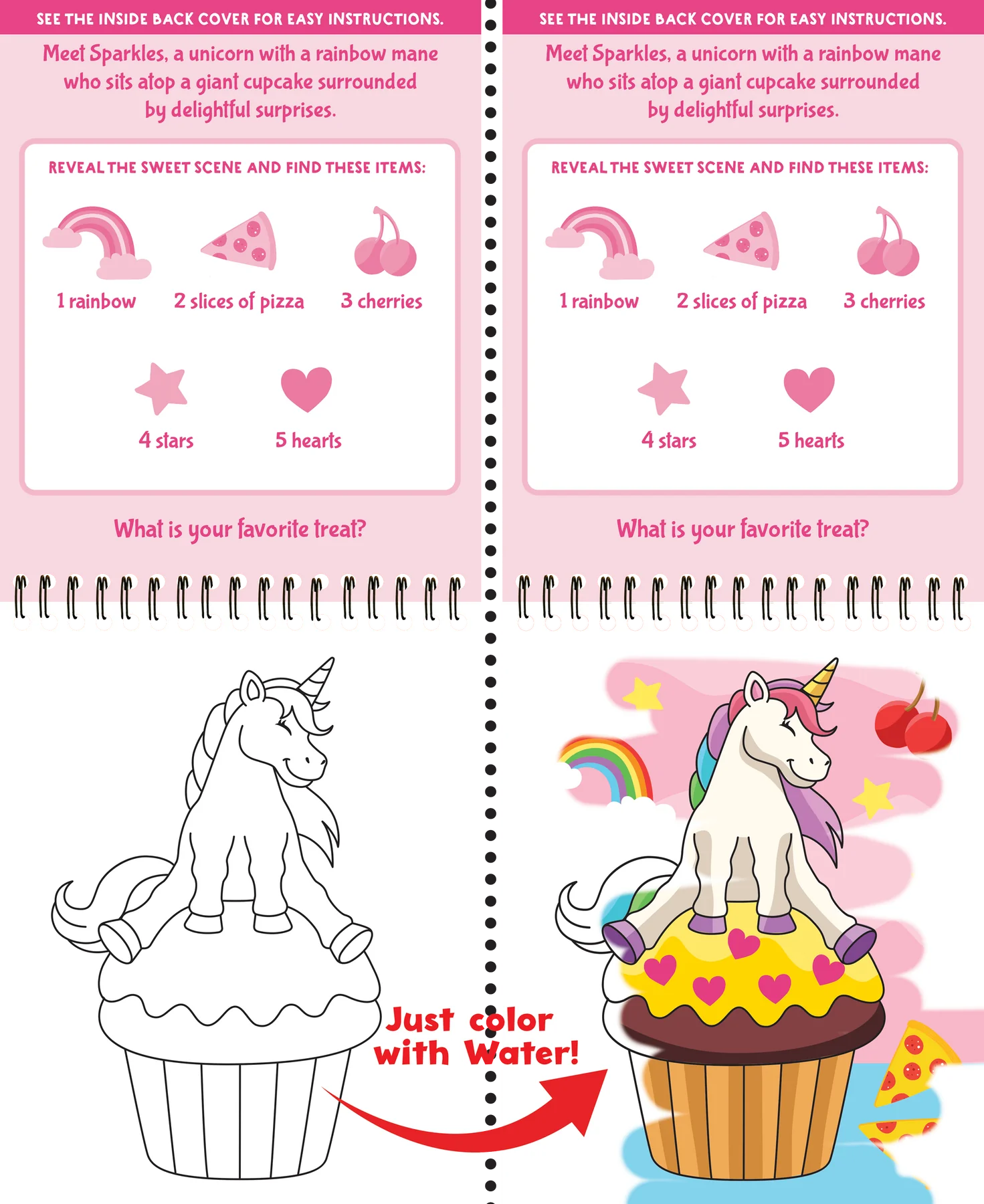 Color With Water Unicorns