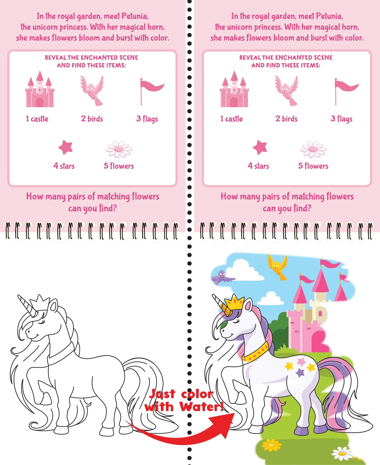 Color With Water Unicorns