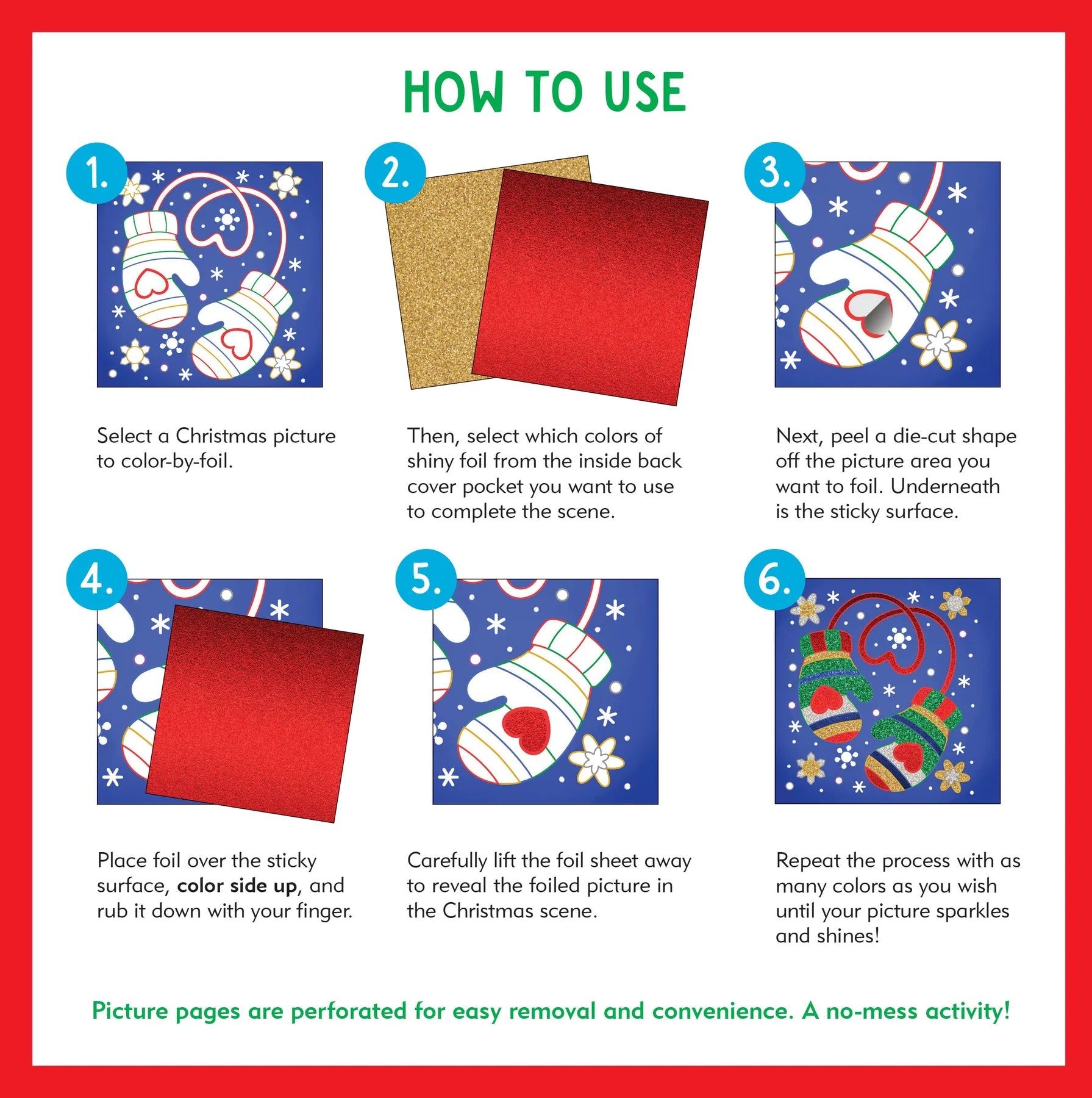 Color By Foil Christmas