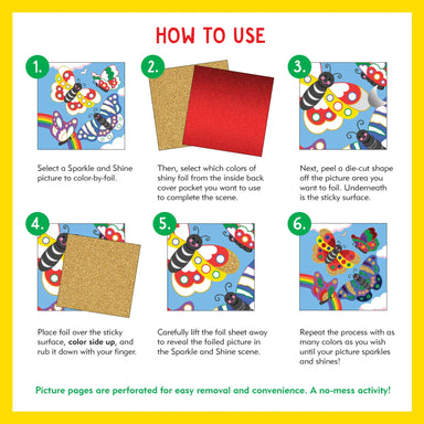 Color By Foil Sparkle and Shine Sticker Book