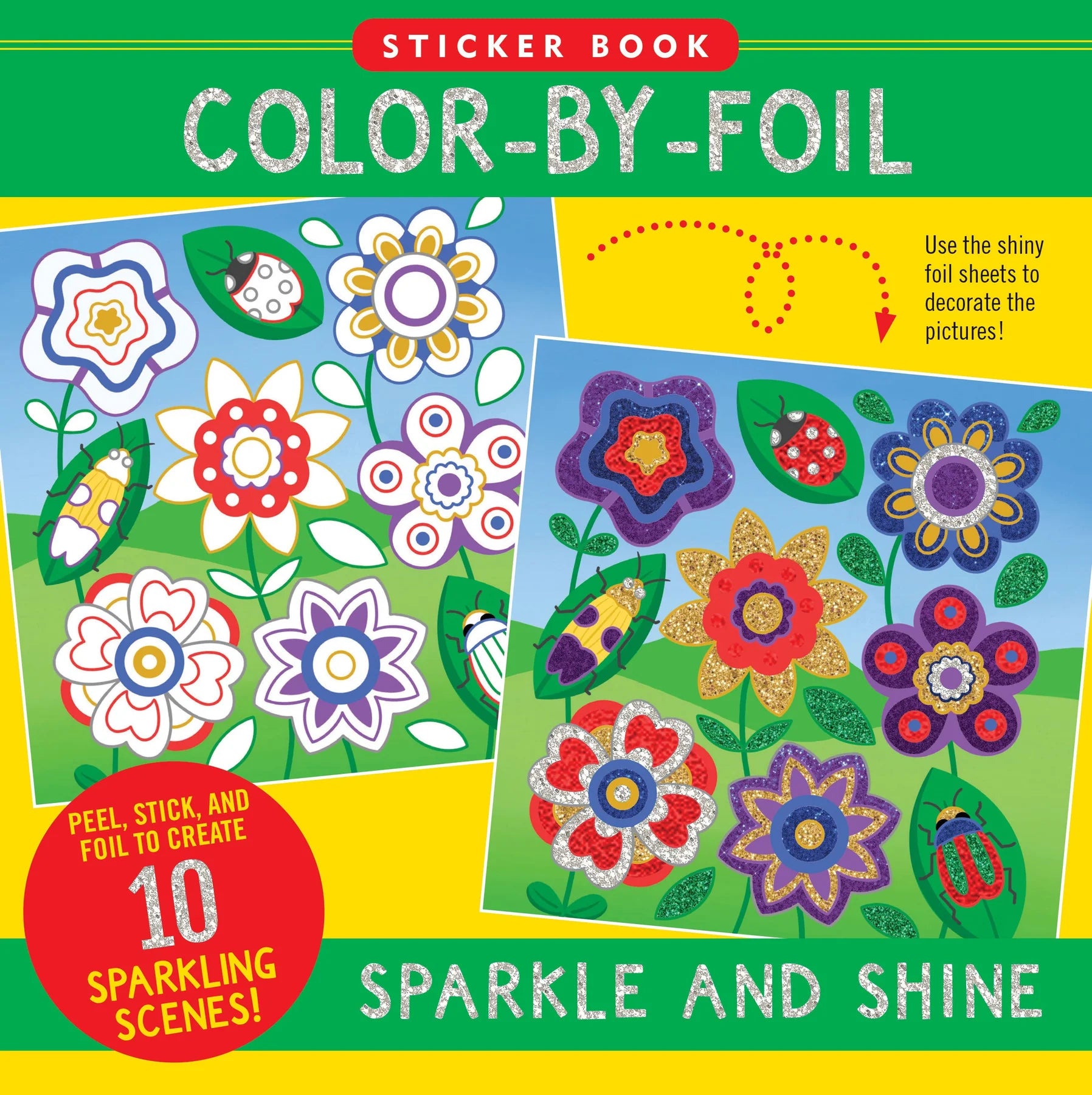 Color By Foil Sparkle and Shine Sticker Book