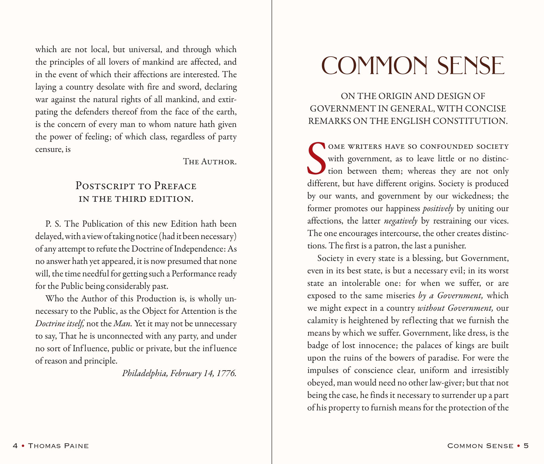 Common Sense by Thomas Paine