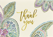 Watercolor Paisley Boxed Thank You Cards