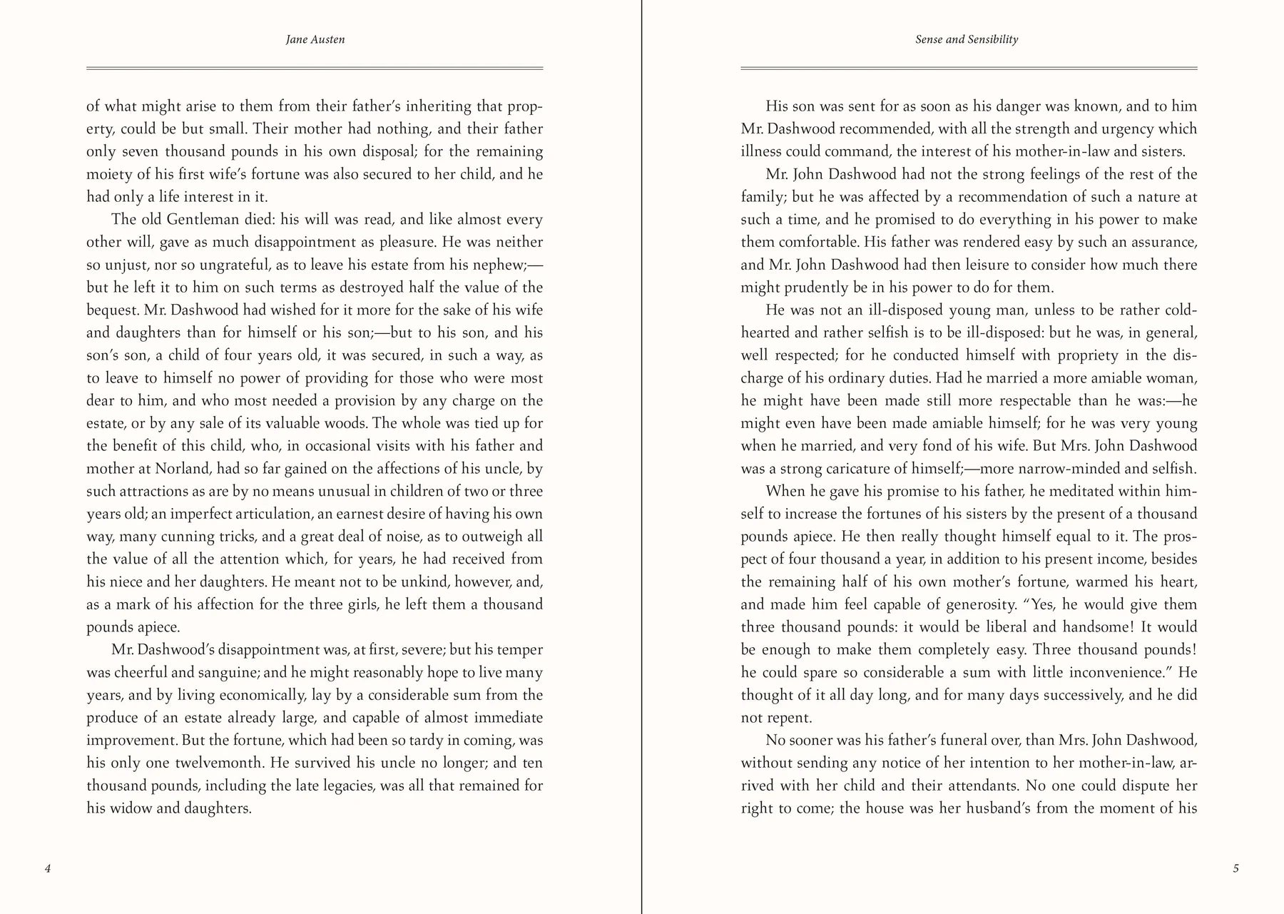 Sense and Sensibility