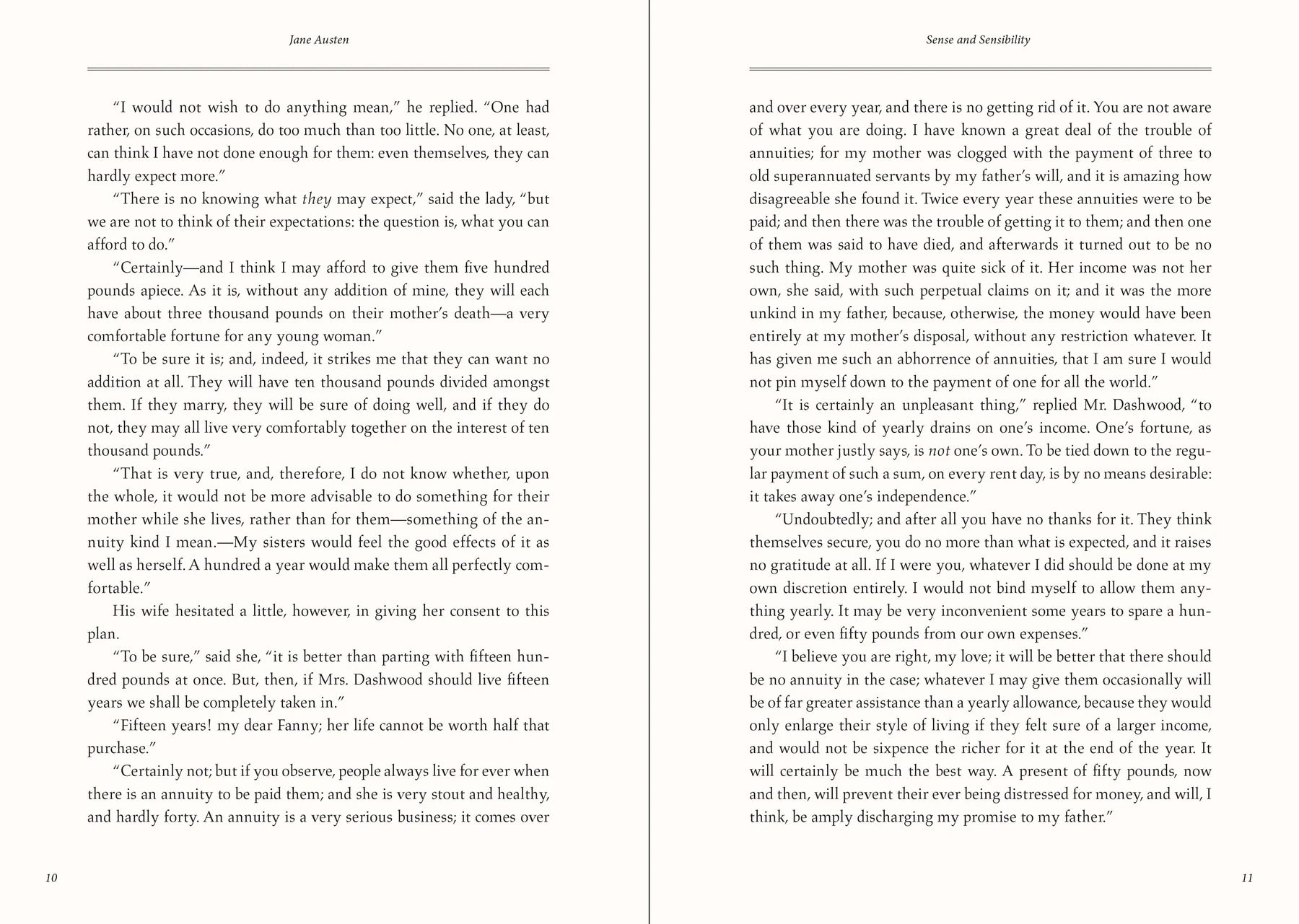 Sense and Sensibility