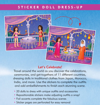 Across the Globe Sticker Doll Dress-Up Book