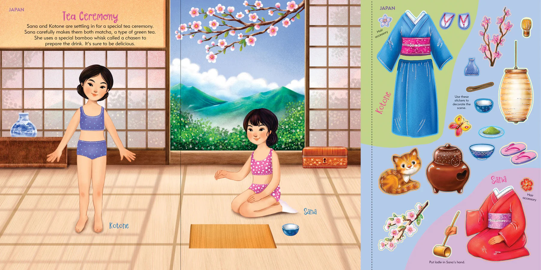 Across the Globe Sticker Doll Dress-Up Book