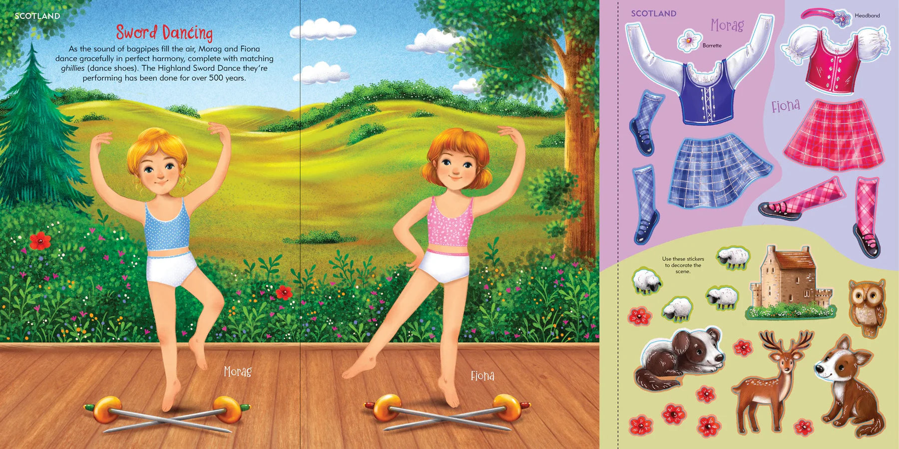 Across the Globe Sticker Doll Dress-Up Book