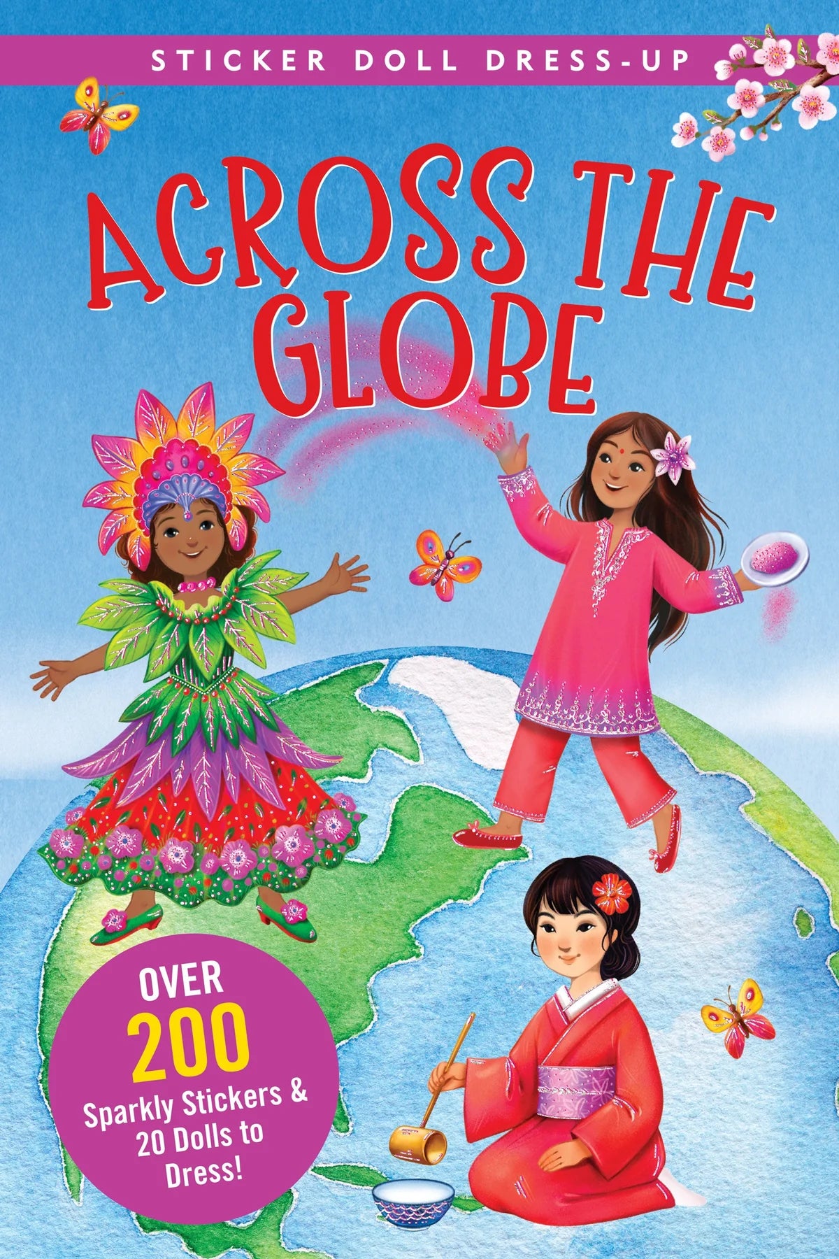 Across the Globe Sticker Doll Dress-Up Book