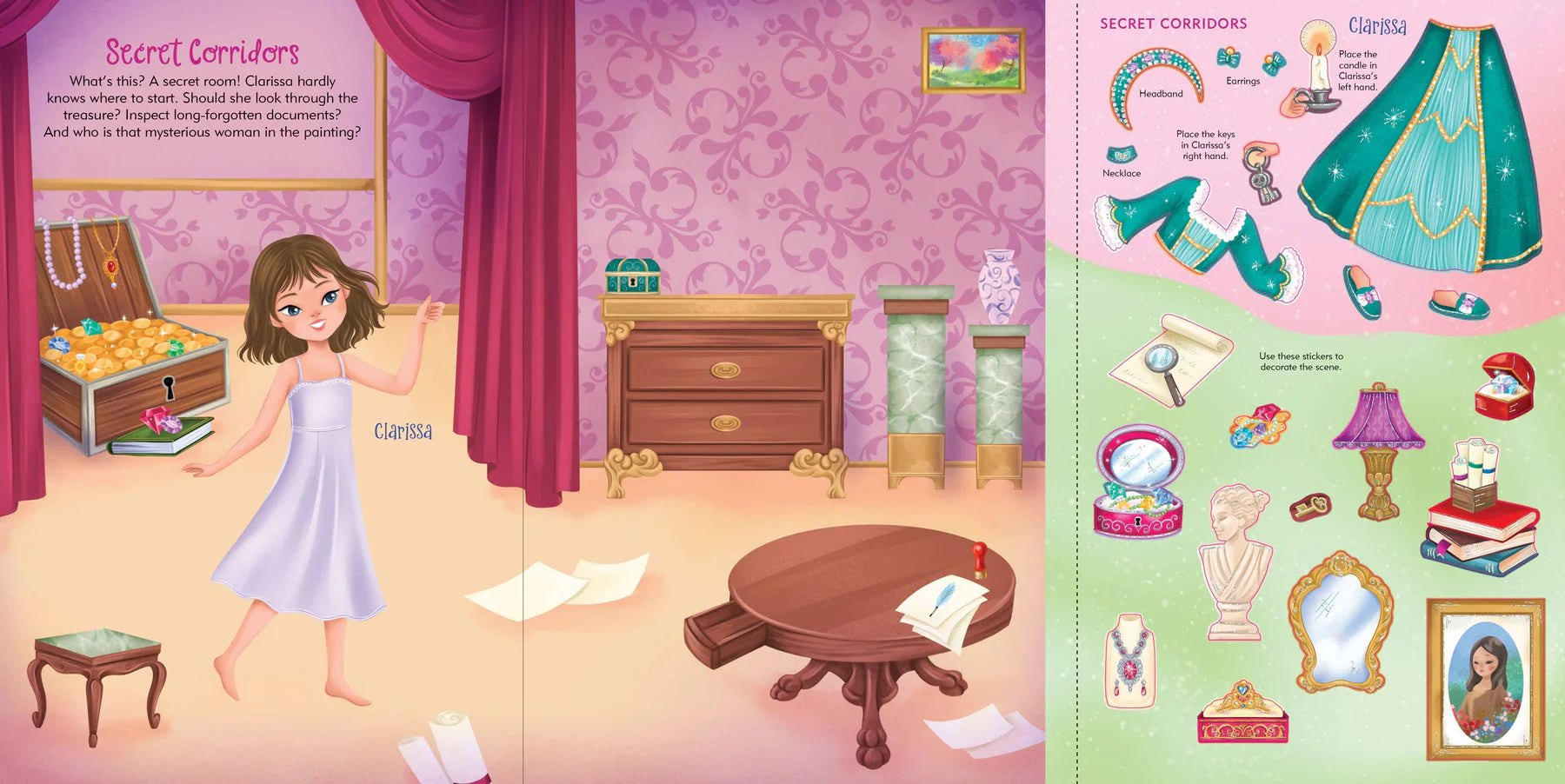 Princess Sticker Doll Dress Up Book