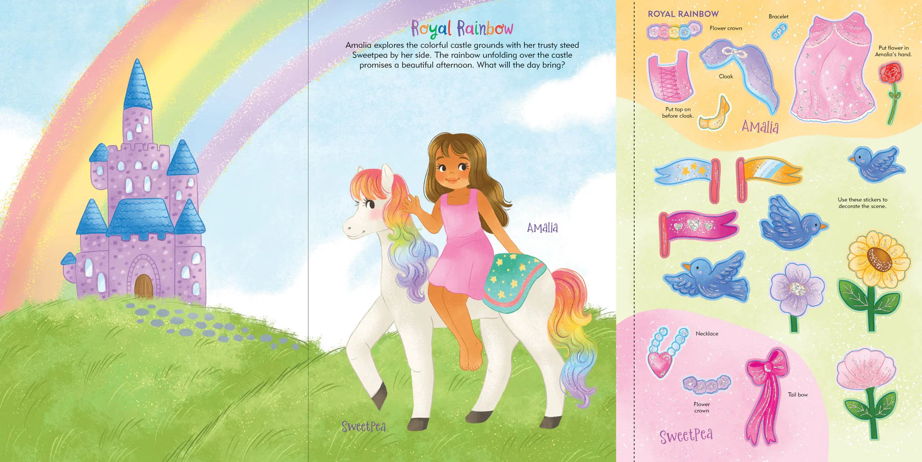 Rainbow Magic Sticker Doll Dress Up