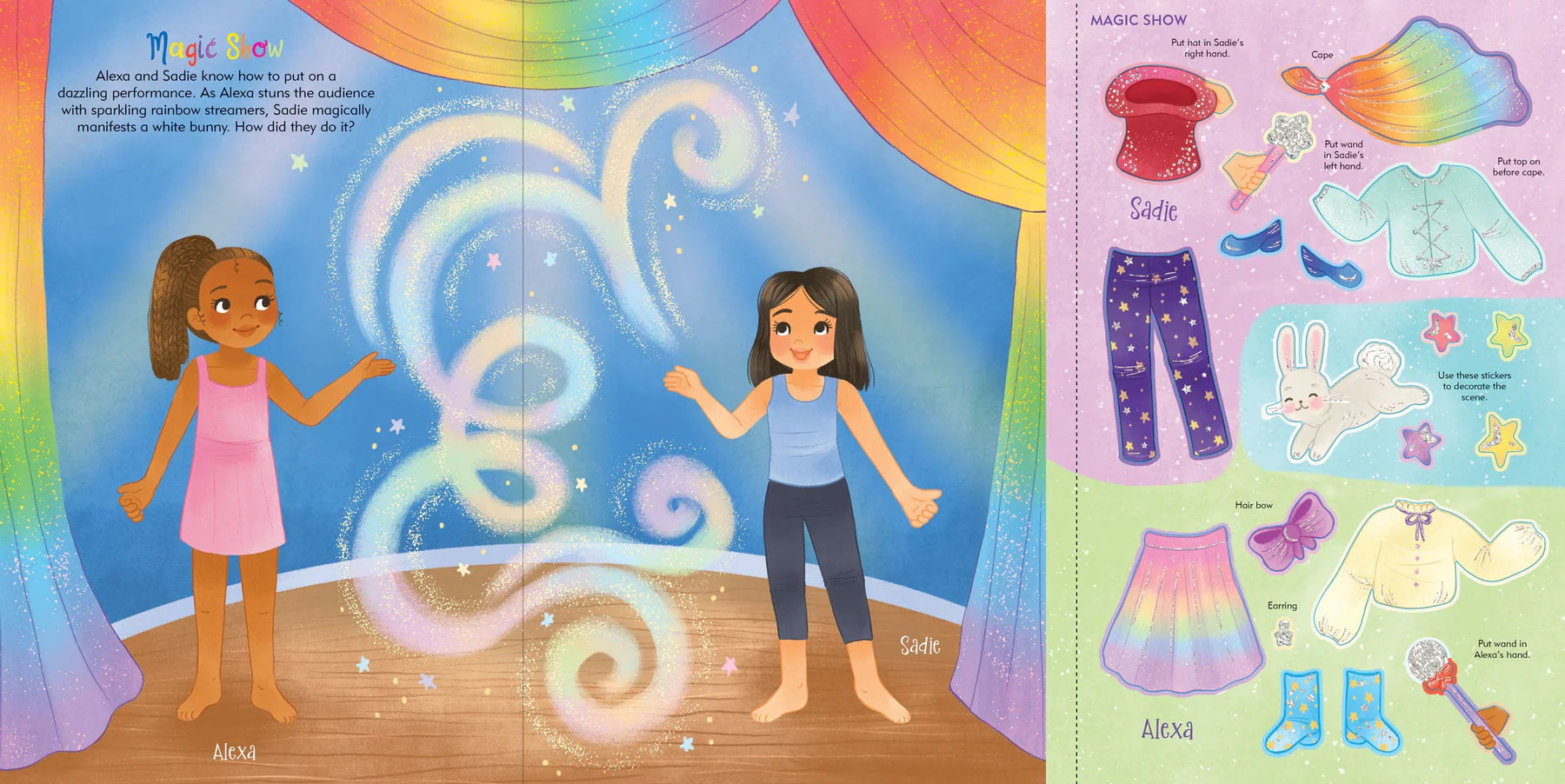 Rainbow Magic Sticker Doll Dress Up