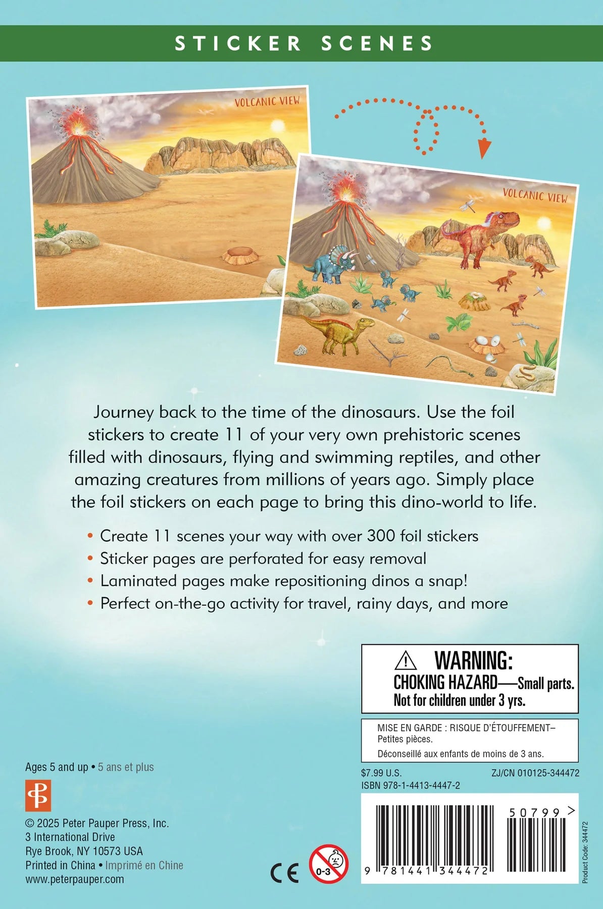 Dinosaur Sticker Scene