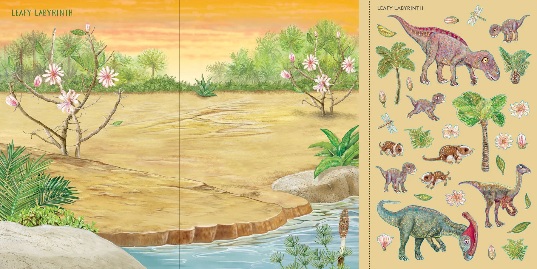 Dinosaur Sticker Scene