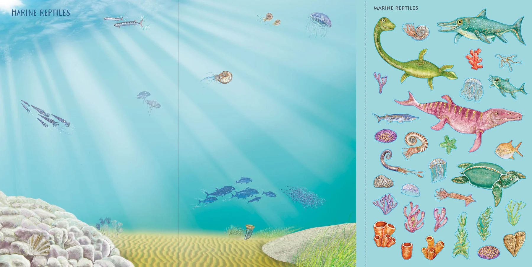 Dinosaur Sticker Scene