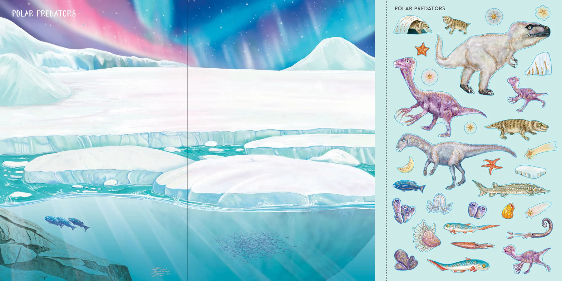 Dinosaur Sticker Scene