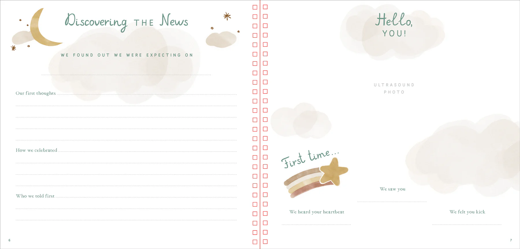 Baby's First Years: Modern Baby Book and Keepsake Photo Album