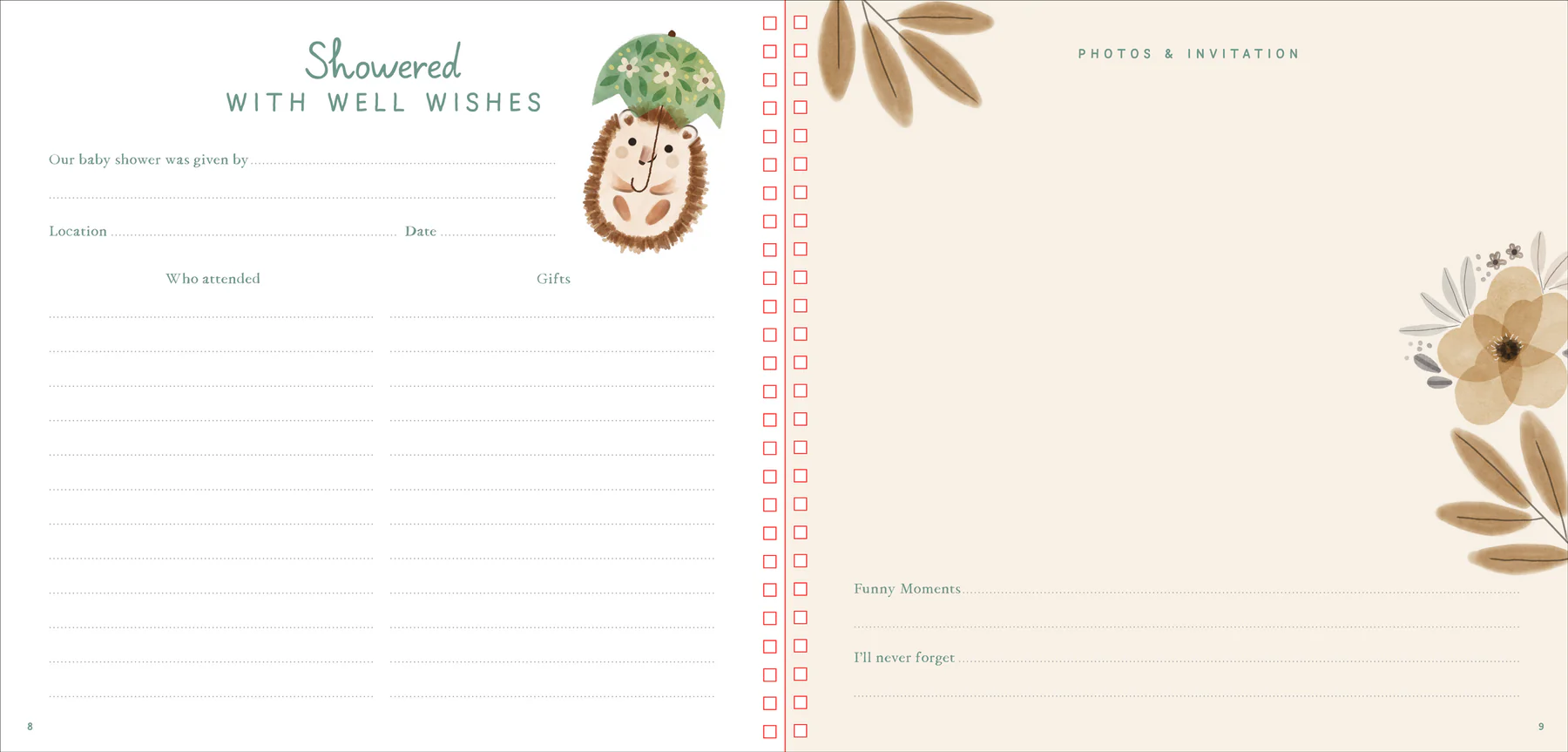 Baby's First Years: Modern Baby Book and Keepsake Photo Album