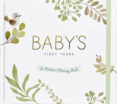 Baby's First Years: Modern Baby Book and Keepsake Photo Album