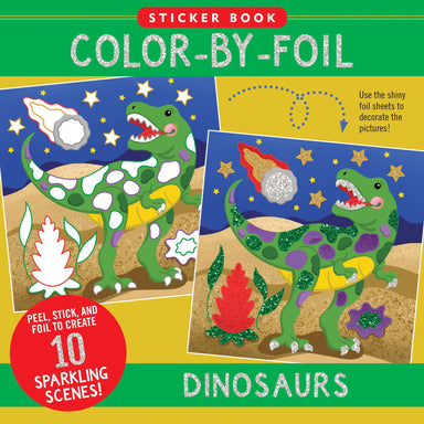 Color By Foil Dinosaurs Sticker Book