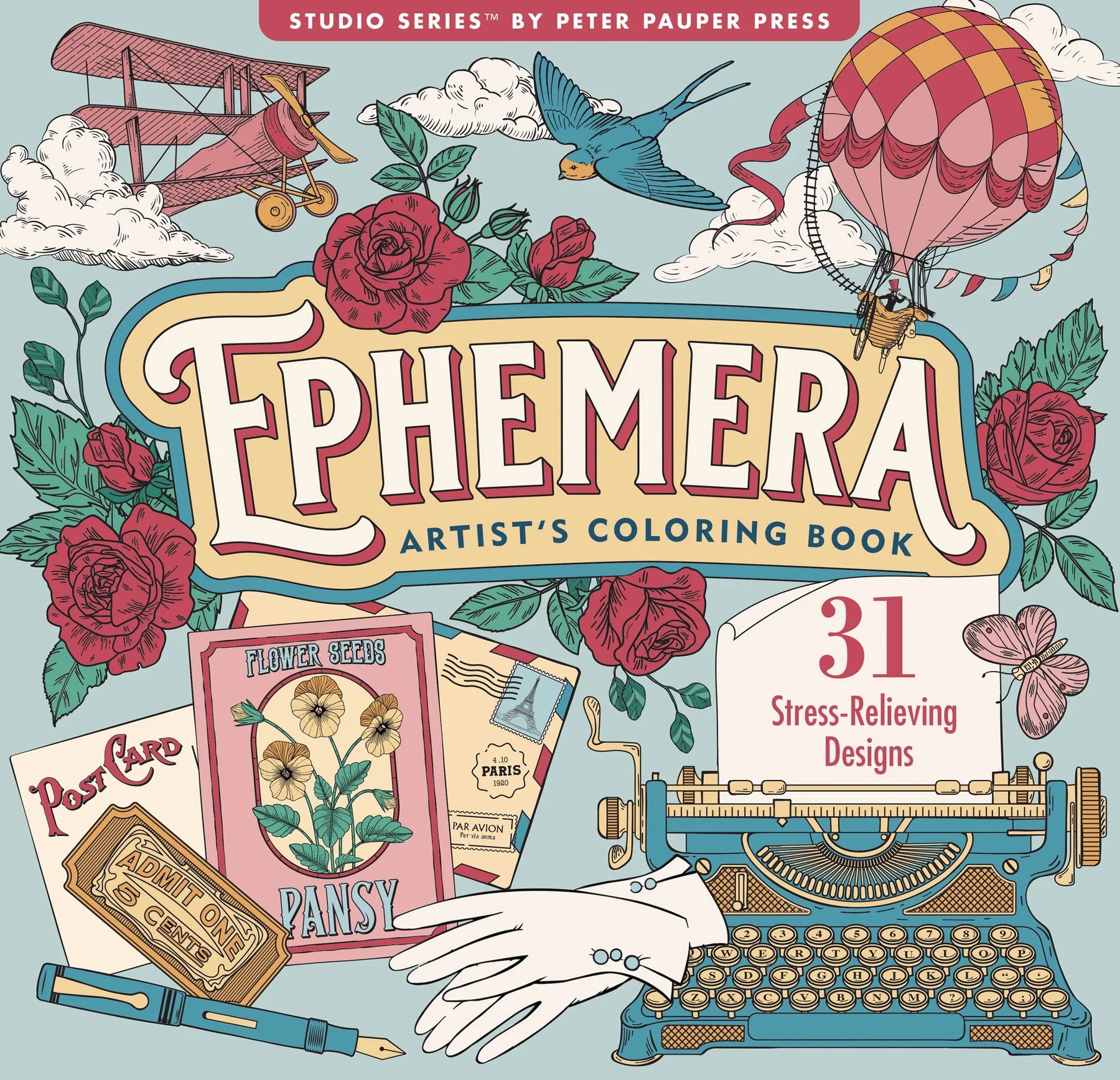 Ephemera Artist's Coloring Book