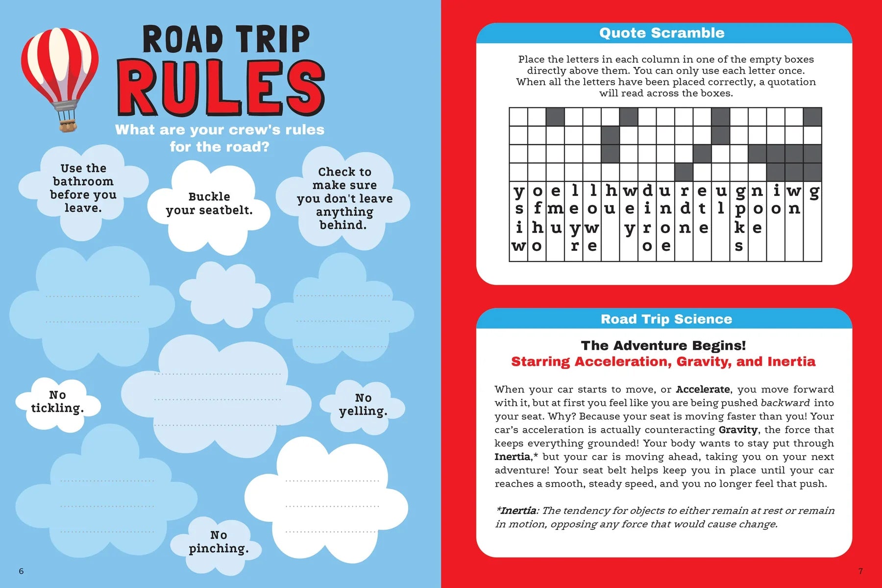 Road Trip Activity Quest!