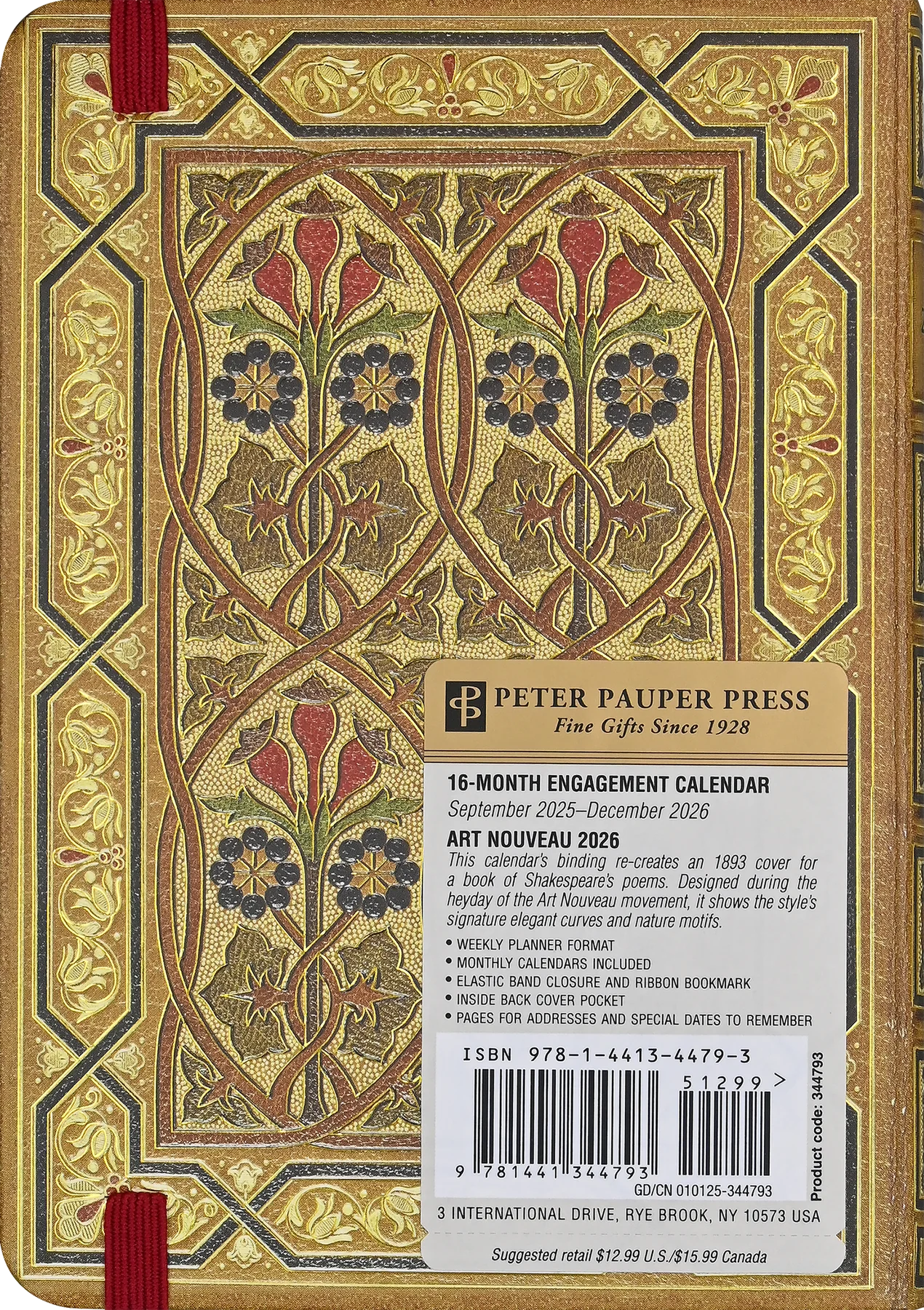 Art Nouveau 2026 Engagement Calendar