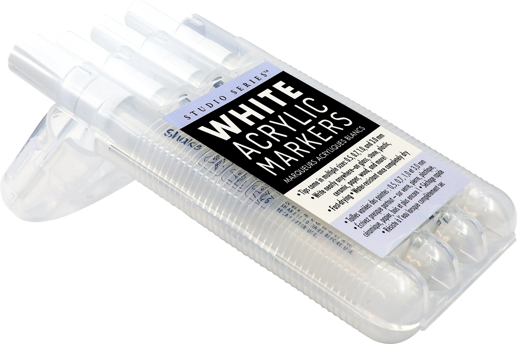 Studio Series White Acrylic Markers Set of 4