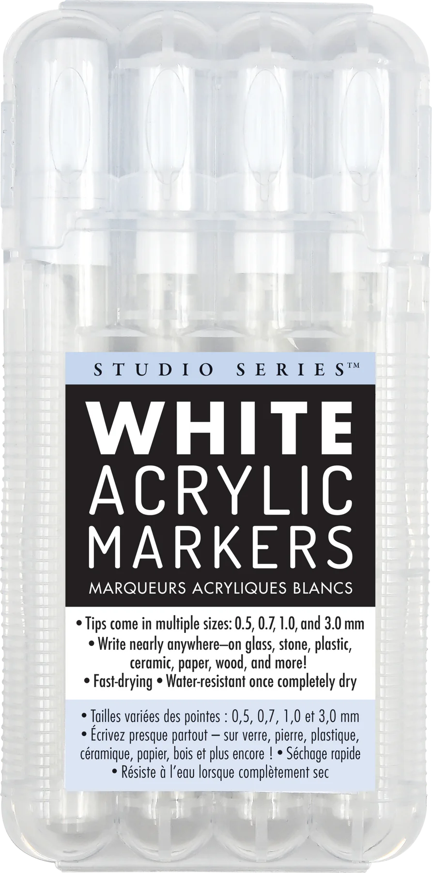 Studio Series White Acrylic Markers Set of 4