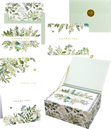 Eucalyptus Premium Assorted Thank-You Cards