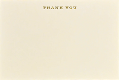 Thank You Correspondence Cards