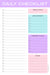 Pastel Daily Planner Notepad