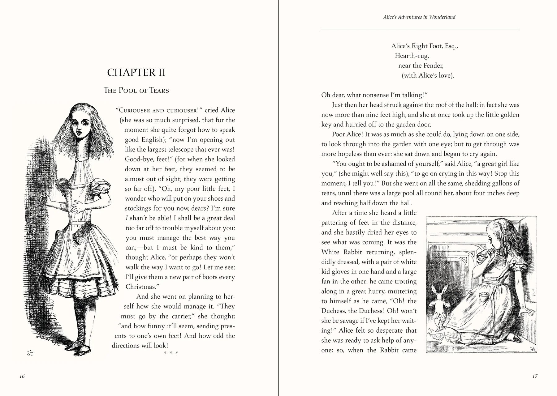 Alice's Adventures in Wonderland and Through The Looking Glass Masterpiece Library Edition