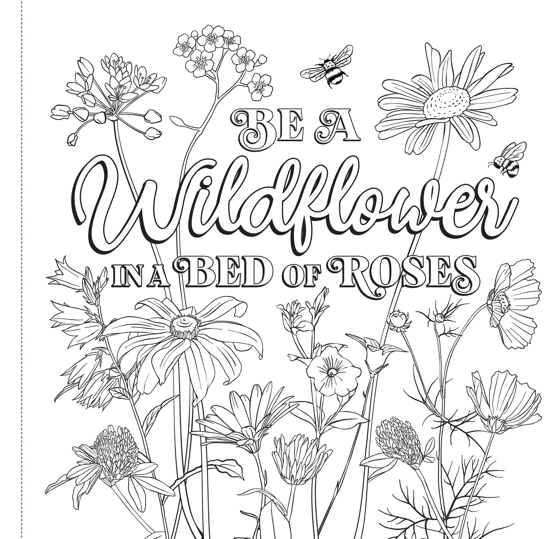 Wildflowers Coloring Book