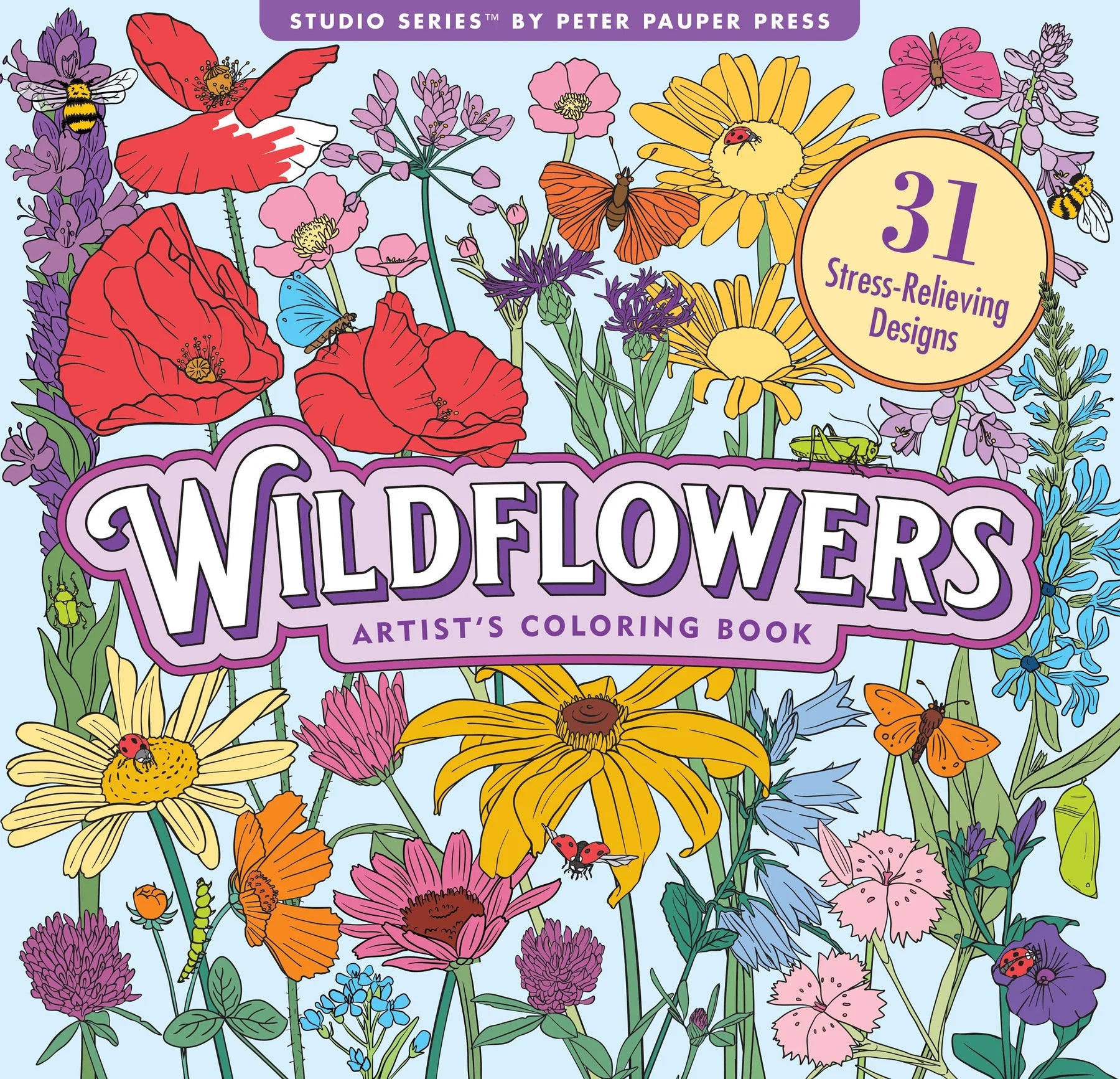 Wildflowers Coloring Book