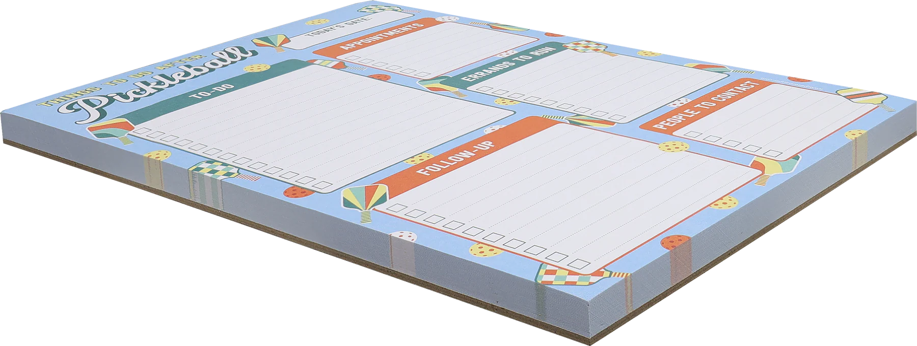 Things To Do After Pickleball Note Pad