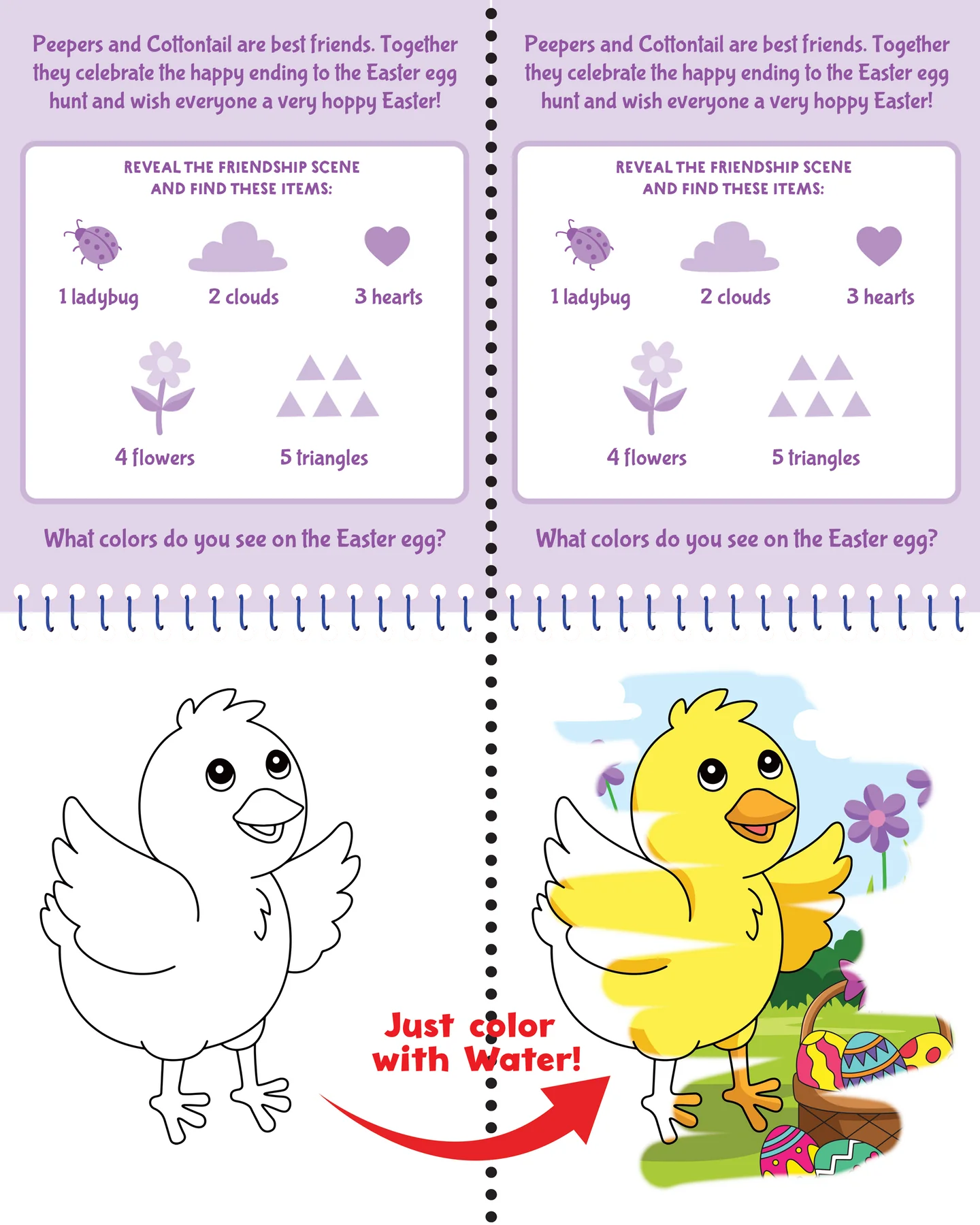 Coloring With Water - Easter