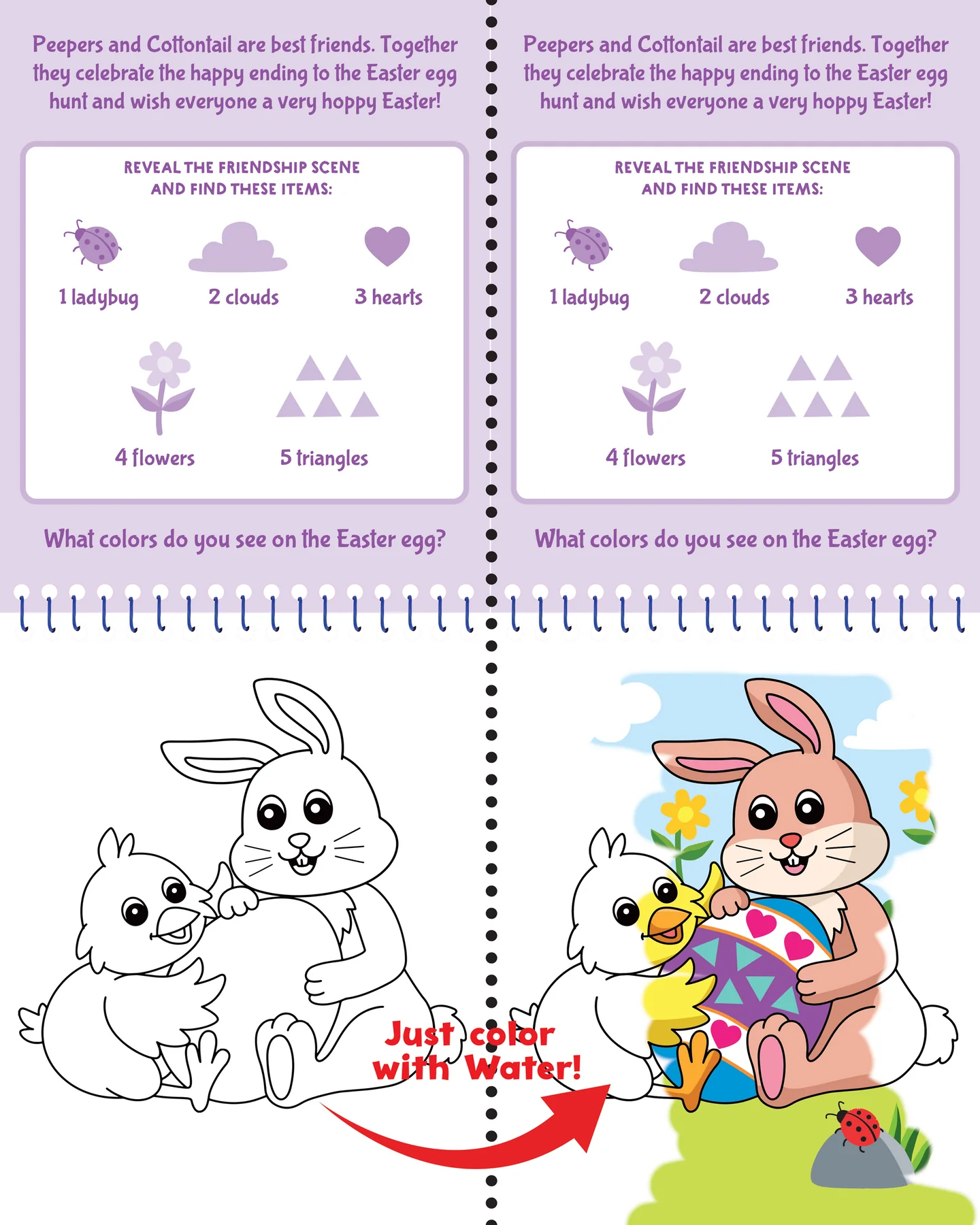 Coloring With Water - Easter