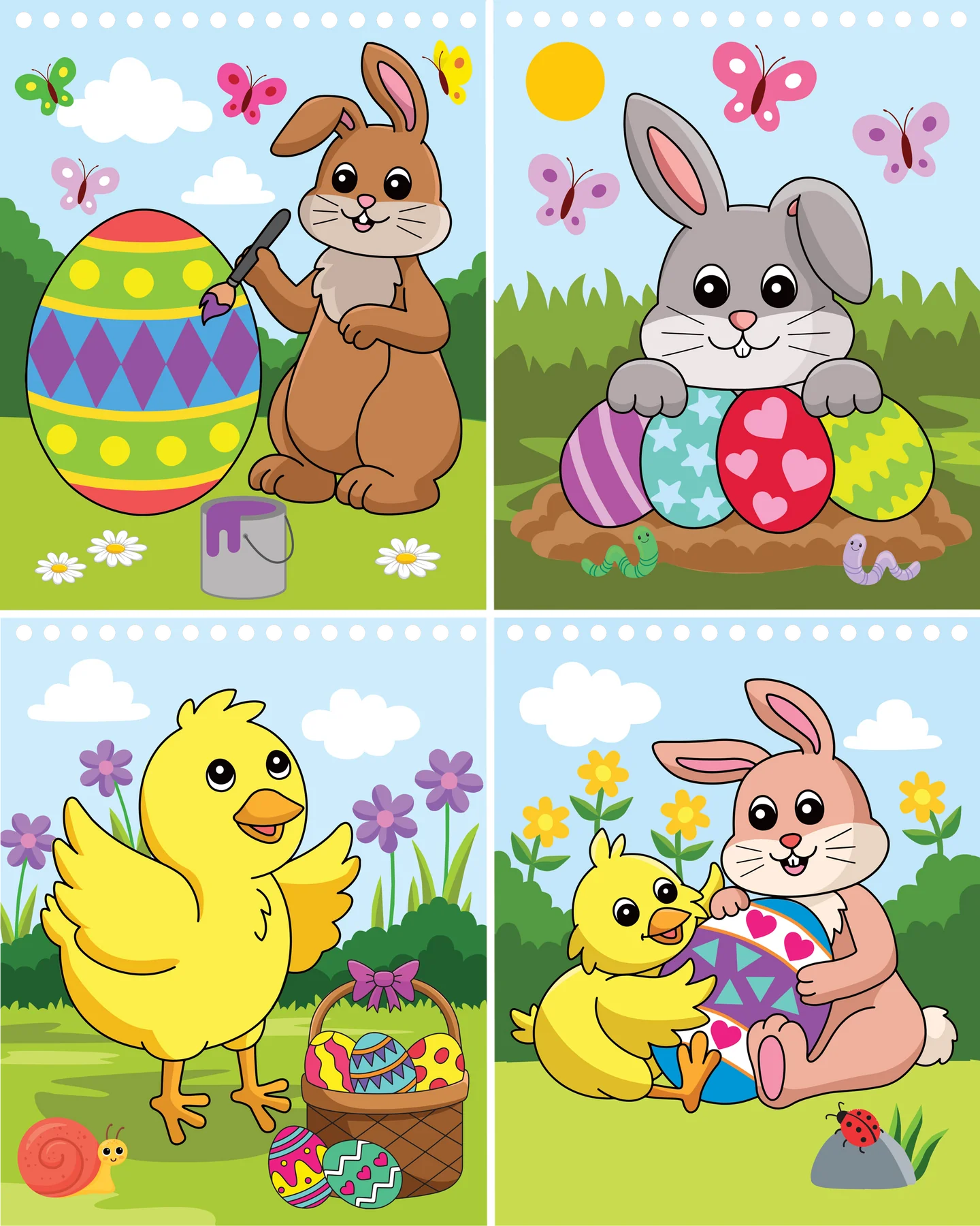 Coloring With Water - Easter