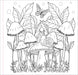 Mushrooms Artist's Coloring Book
