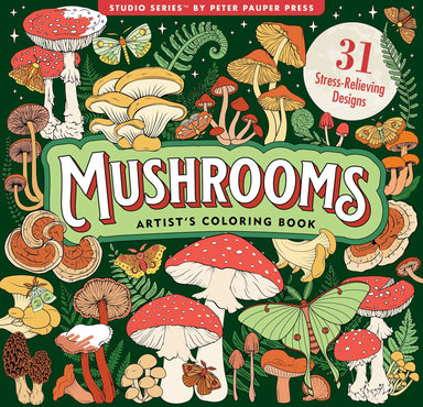 Mushrooms Artist's Coloring Book