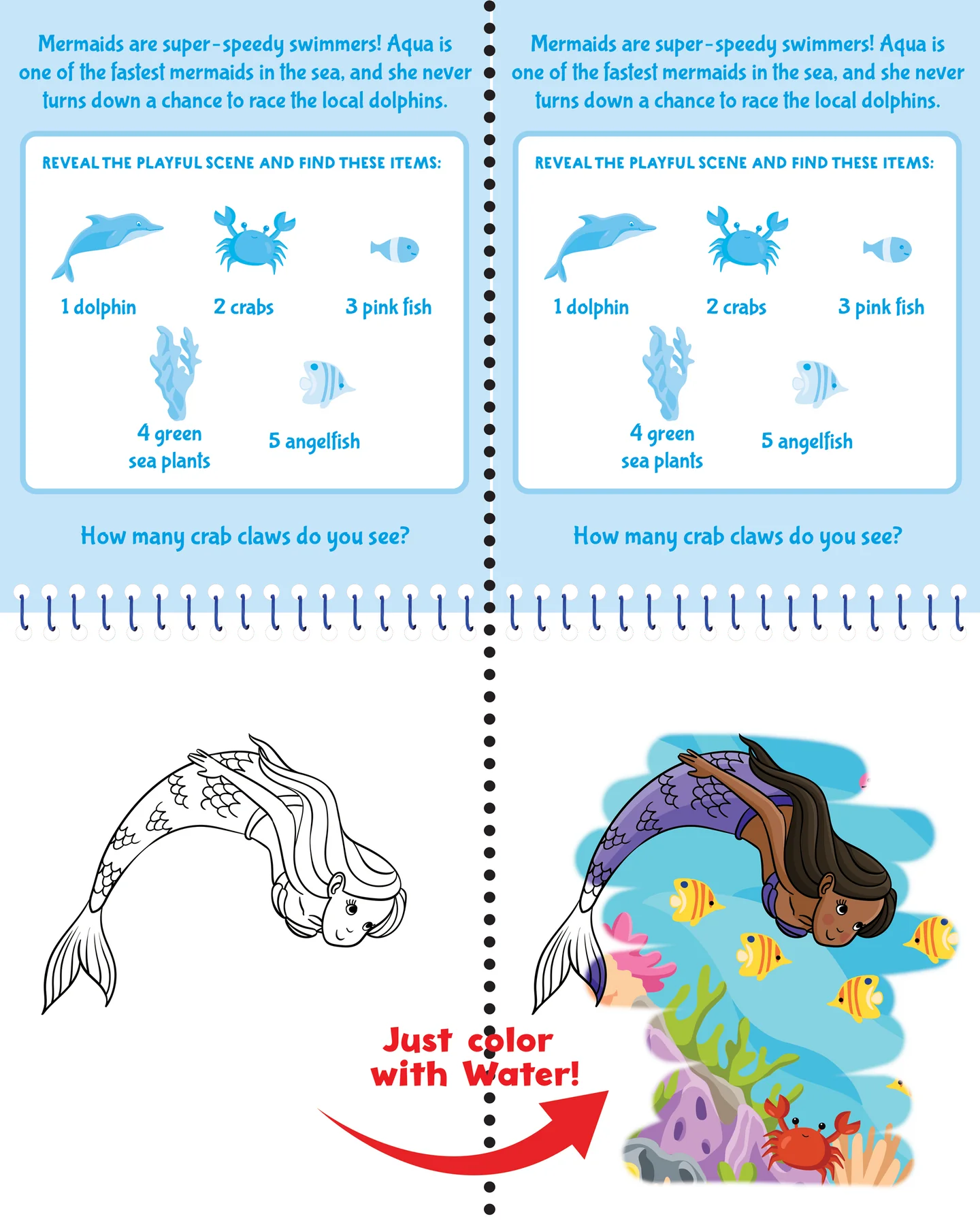 Color With Water - Mermaids