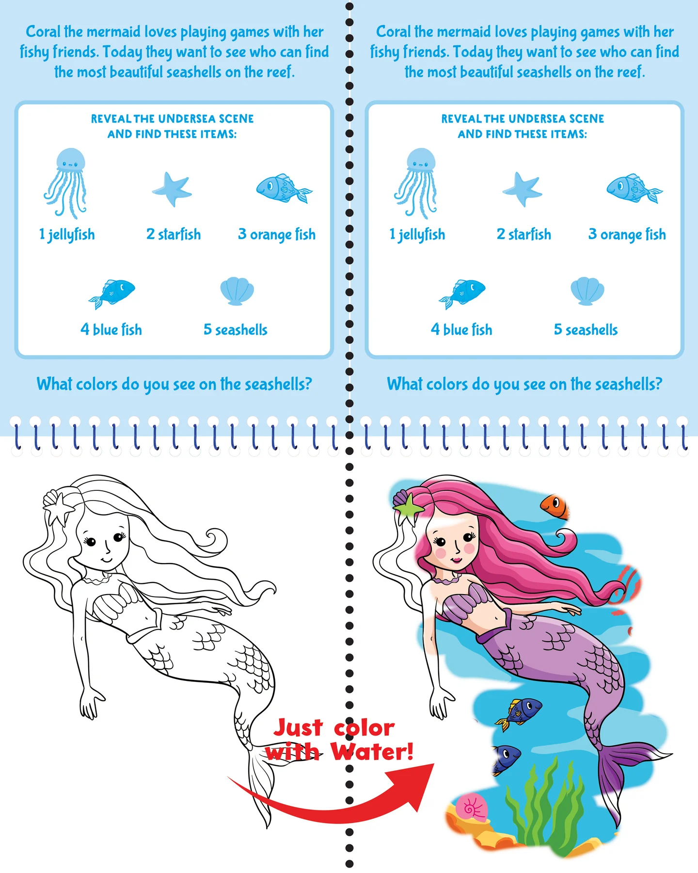 Color With Water - Mermaids