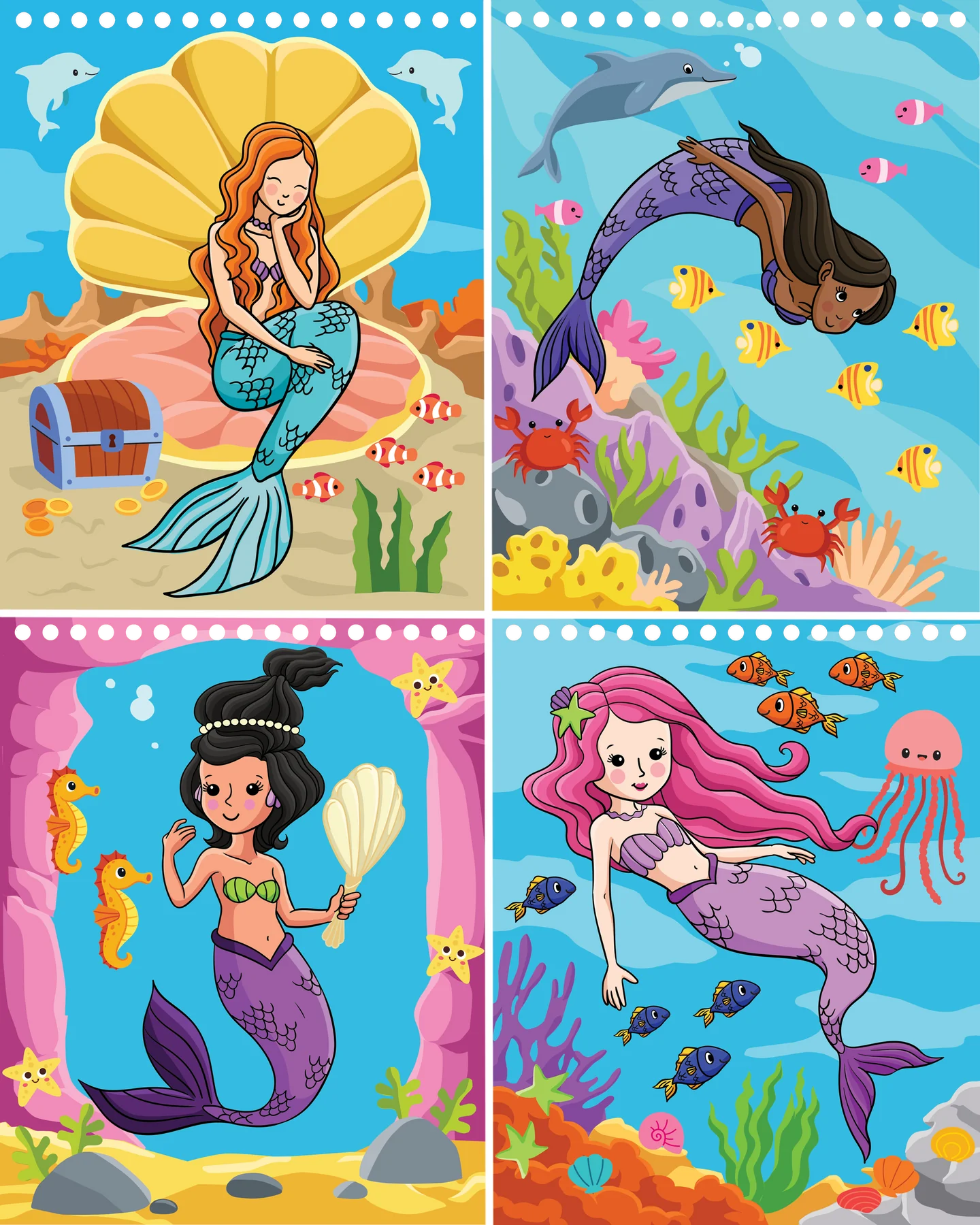 Color With Water - Mermaids