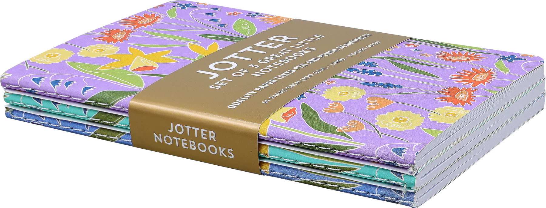 Daffodils Jotter Notebooks - Set of 3