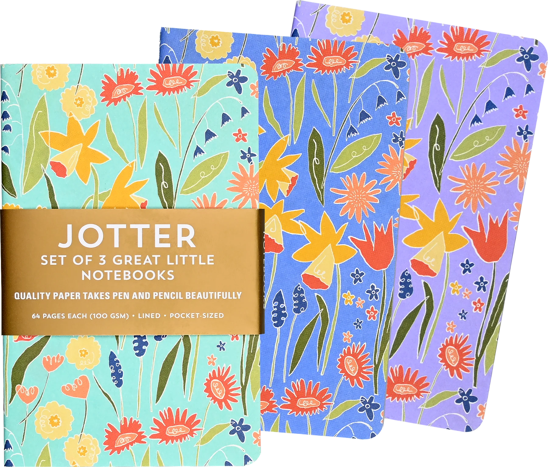 Daffodils Jotter Notebooks - Set of 3