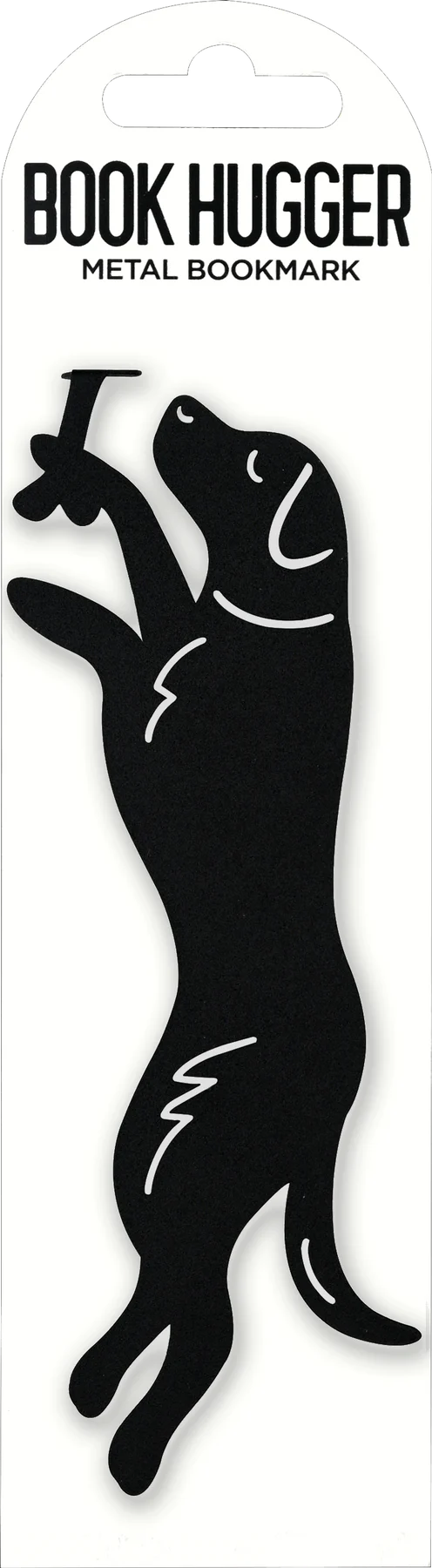 Black Lab Metal Hugger Bookmark